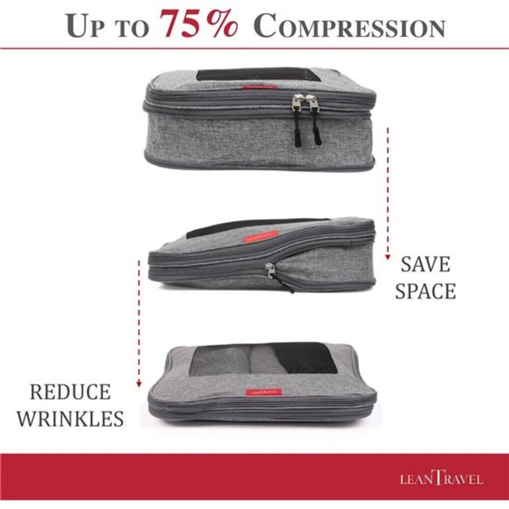Premium Compression Packing Cubes For Travel - Lu… - image 2